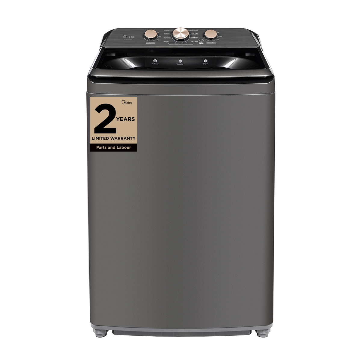 4.7 Cu. Ft. Metallic Grey Top Load Agitator Washer with Bronze