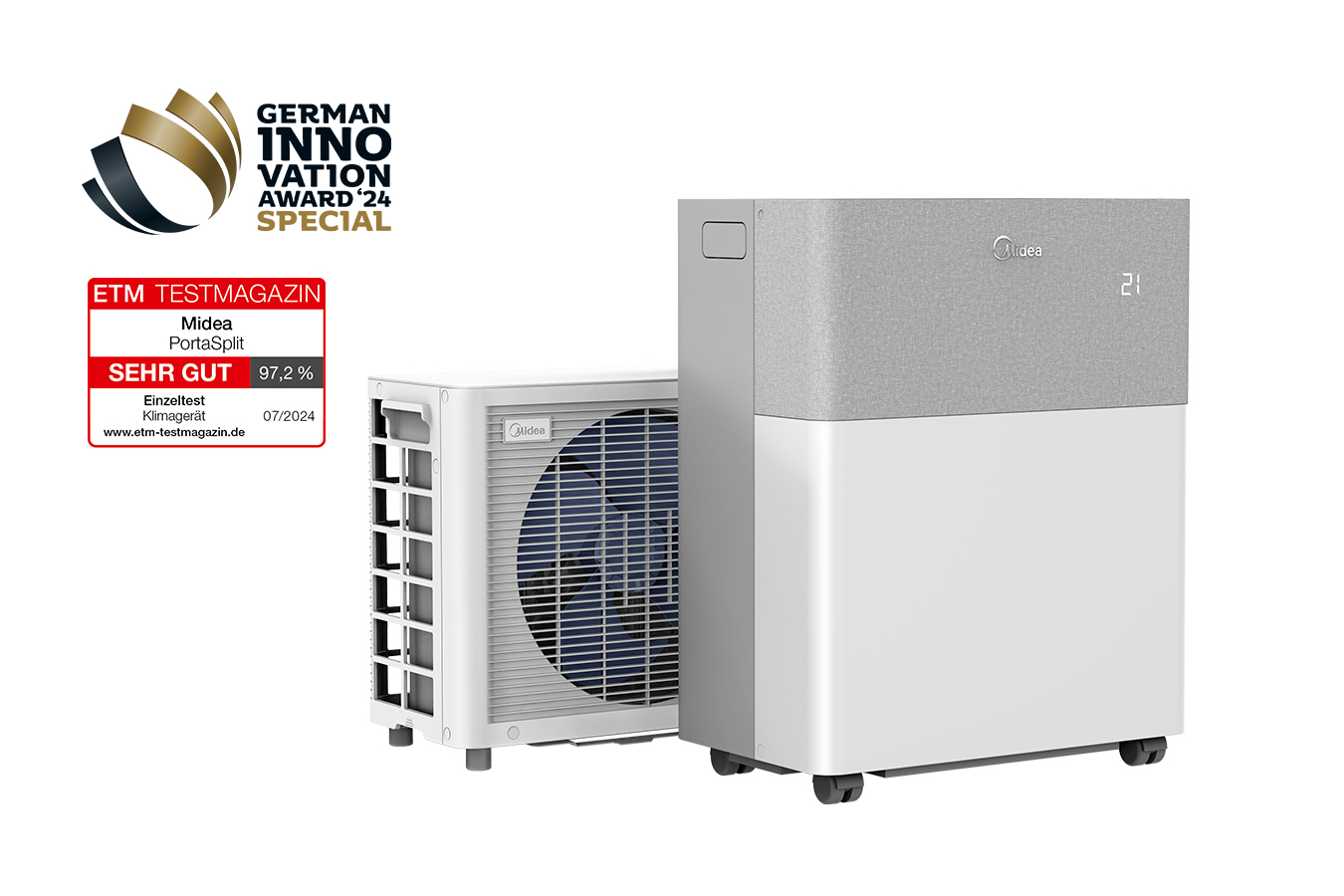Midea PortaSplit 3,5 kW zum Kühlen und Heizen