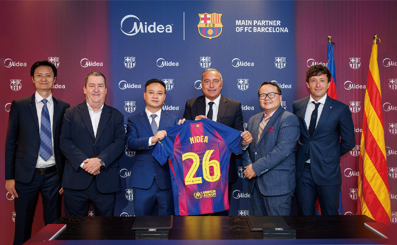 Midea signe un accord de sponsoring de cinq ans avec le FC Barcelone