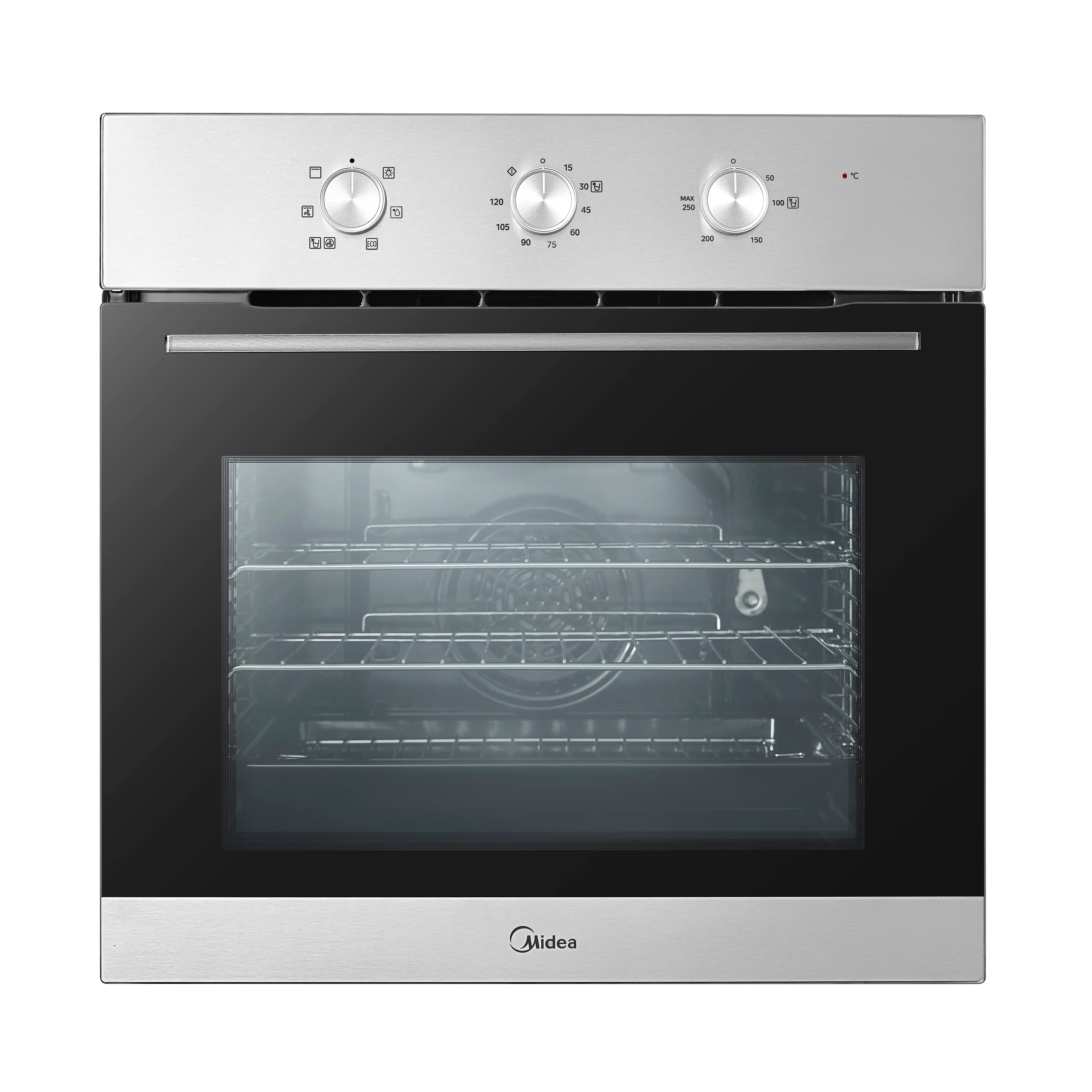 Midea MBO65M90M1-SS Built in Oven 70L with Rotary Dials A Rated in