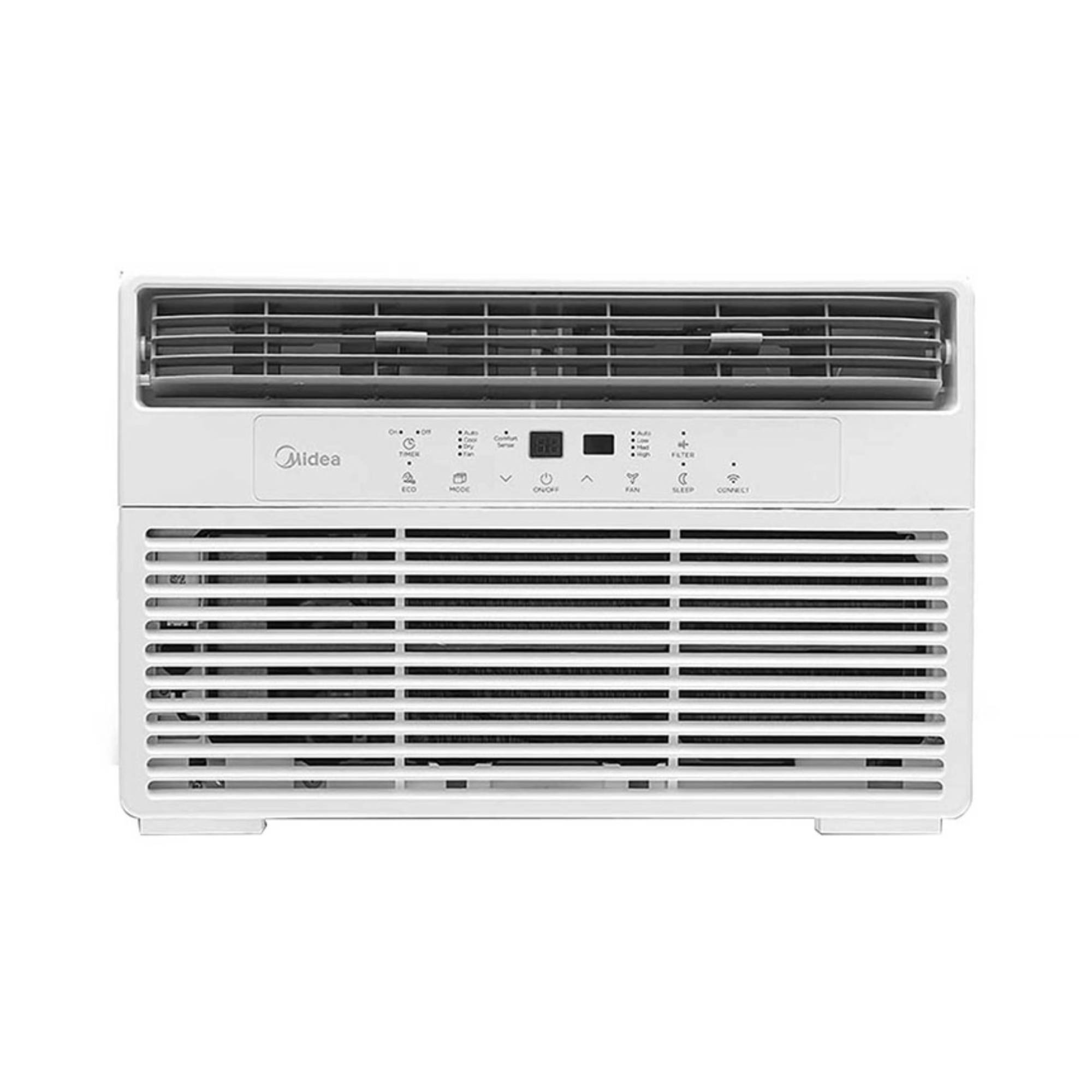 Midea 8,000 BTU Smart Window Air Conditioner with ComfortSense Remote ...
