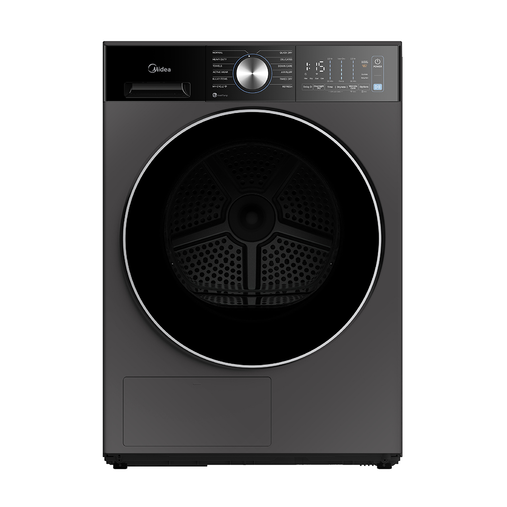 Midea 4.4 cu. ft. Compact Heat Pump Dryer – Charcoal Grey