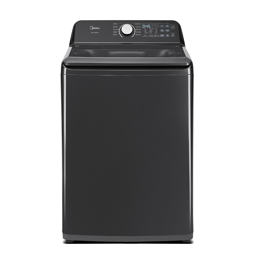 Midea 4.5 cu. ft. Smart Top Load Washer in Metallic Grey