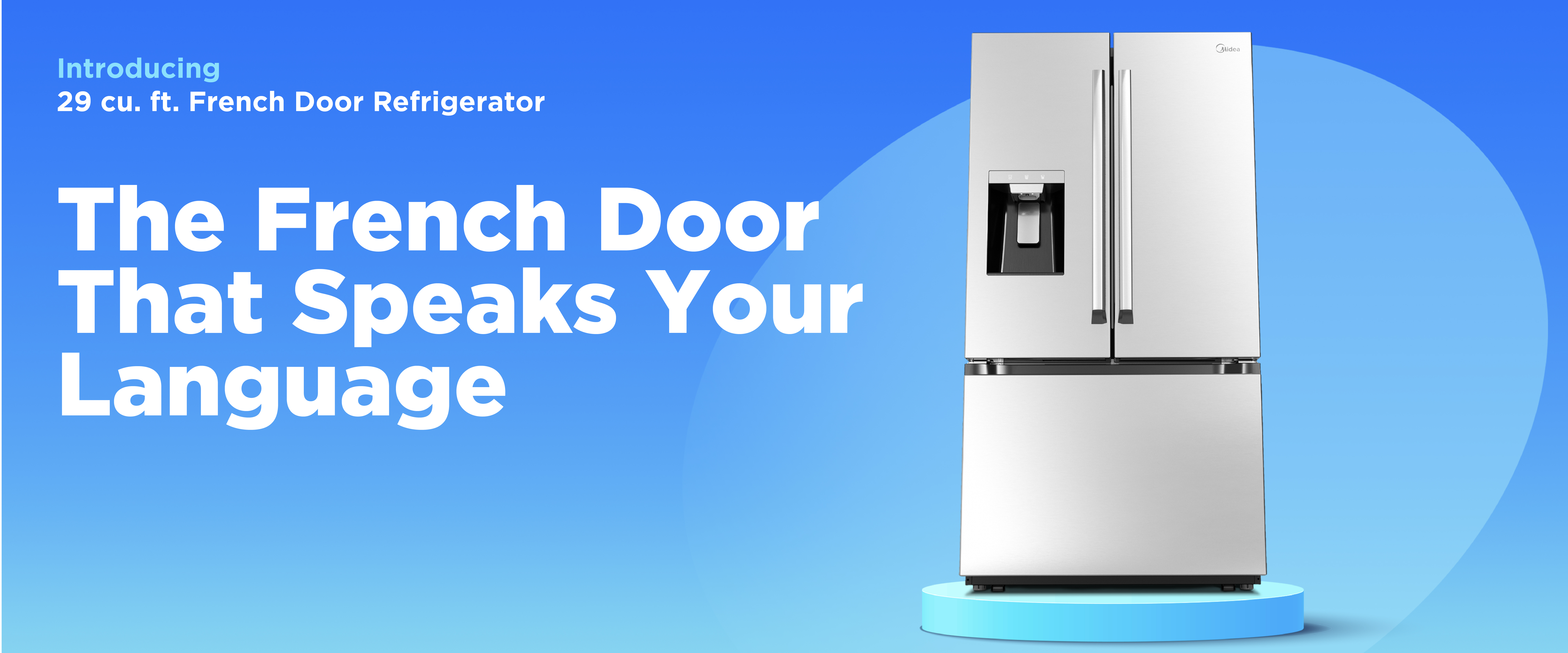 Midea MRF29D6AST 29.3 CuFt FD Refrigerator - SS on Fridge.com