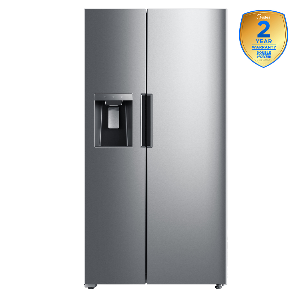 Midea 26 cu. ft. Side-by-Side Refrigerator with Ice & Water Dispenser