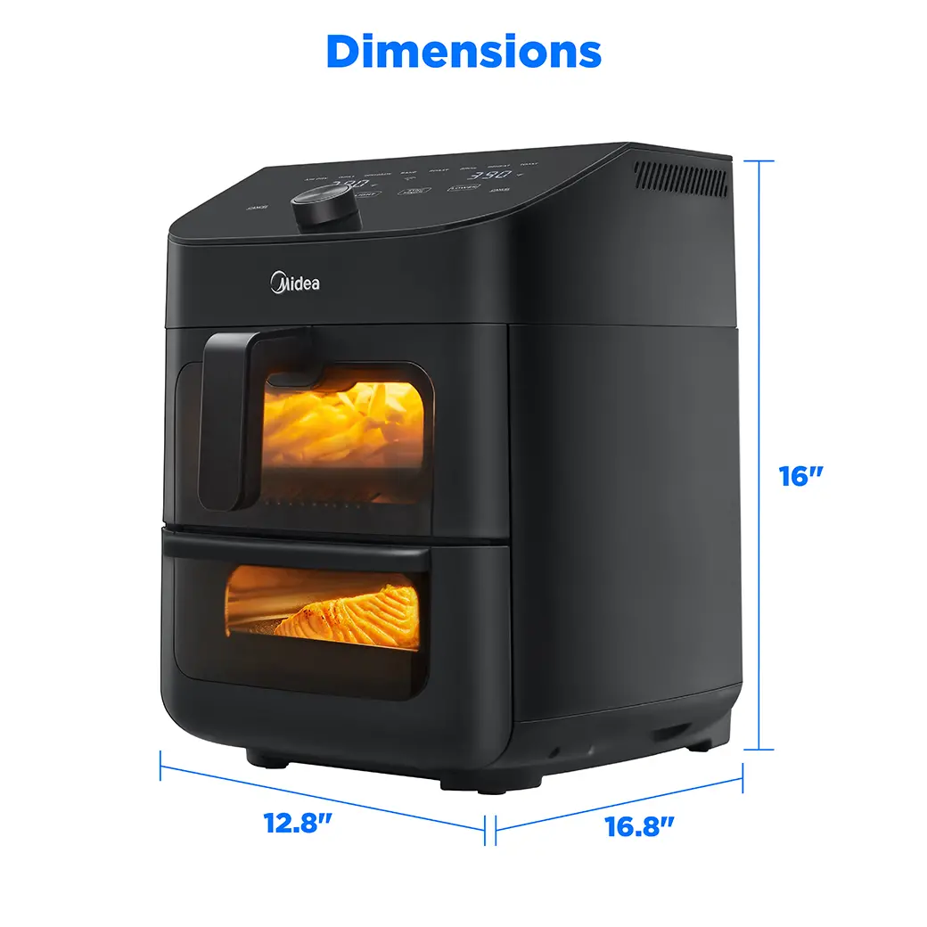 Midea 11 qt. 8-in-1 Smart Dual-Zone Air Fryer Oven - Thumbnail 3