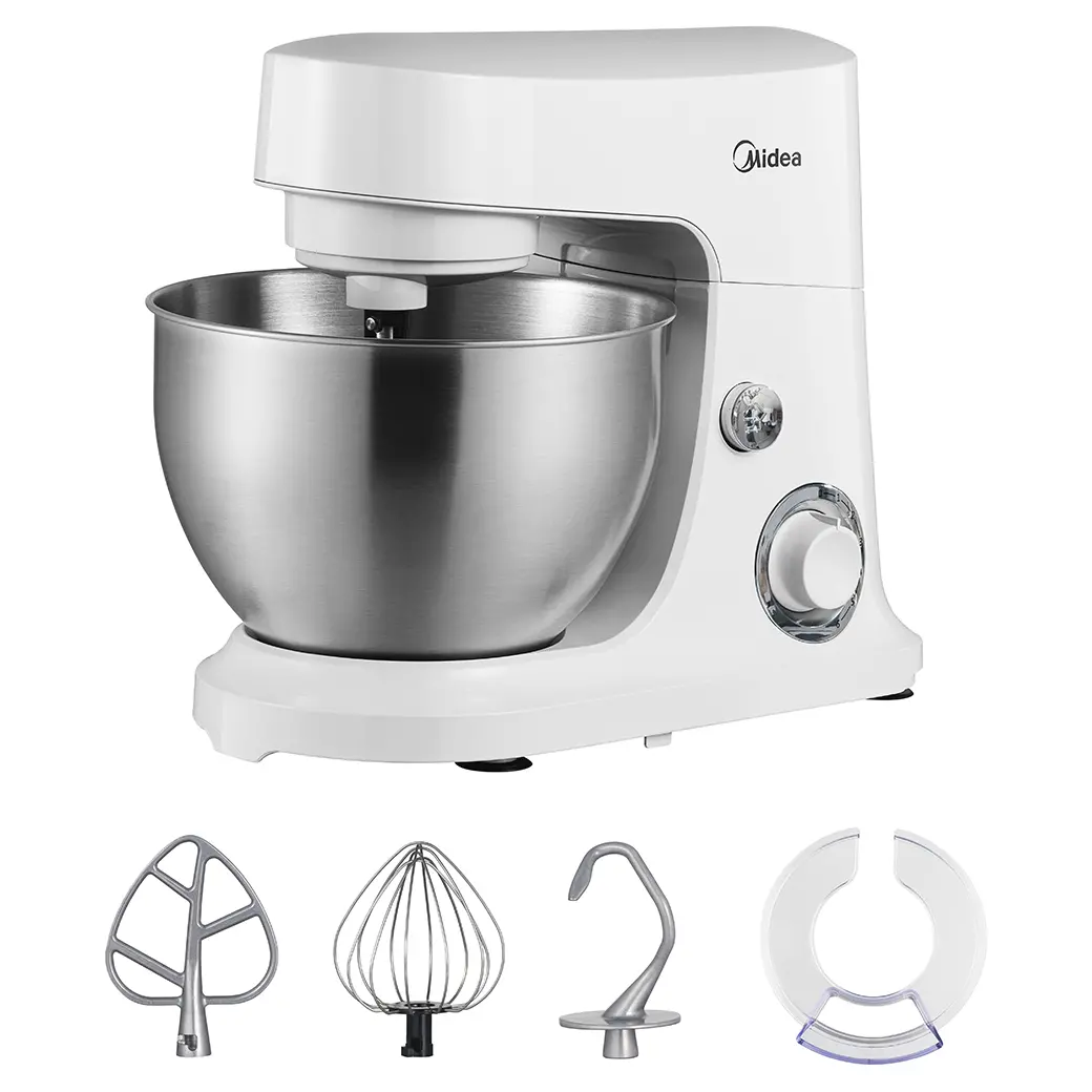 Midea 5-Quart 300-Watt Tilt-Head Stand Mixer (White)